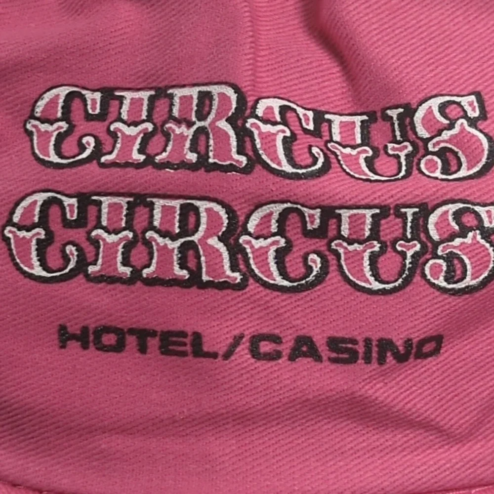 Circus Circus‎ Las Vegas Reno Snapback Vintage Hat Adjustable Pink White Casino